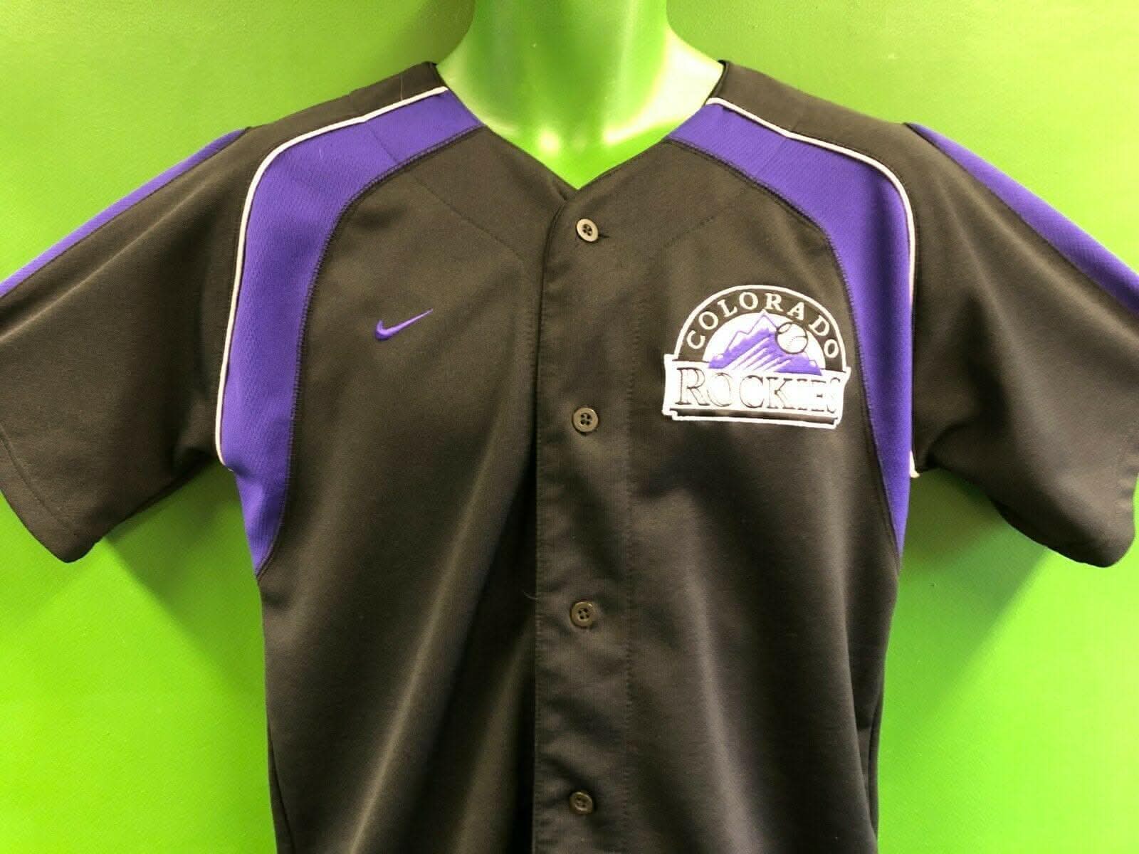 MLB Colorado Rockies Black Baseball Jersey Youth XL 18-20