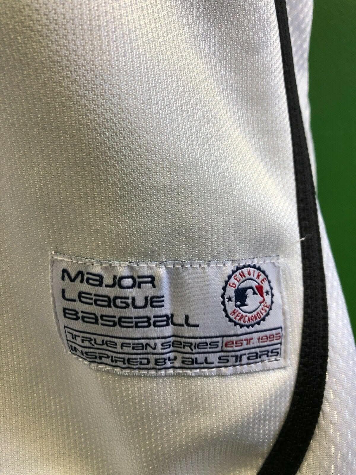 MLB Colorado Rockies True Fan White Stitched Jersey Men's Medium