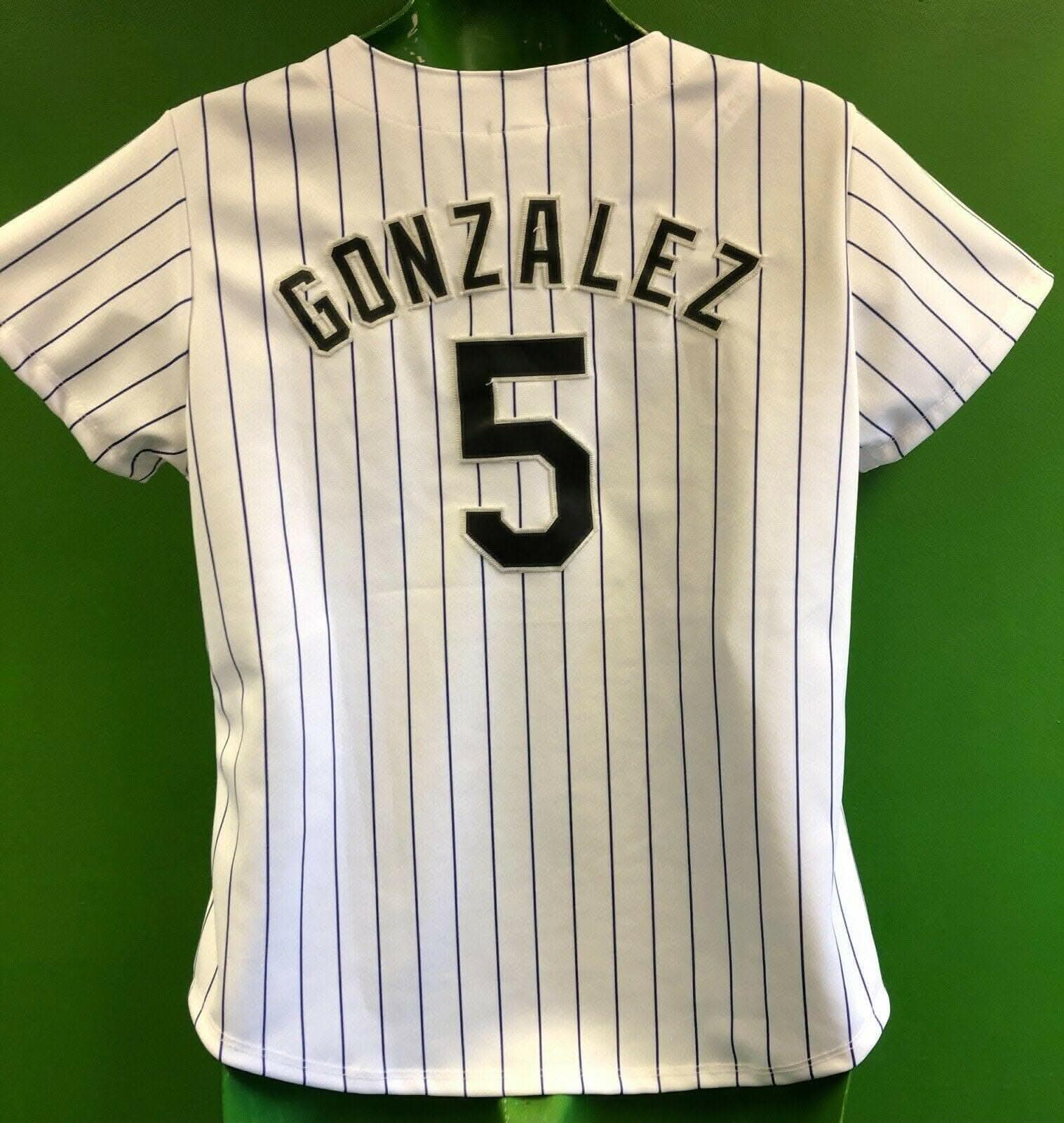 MLB Colorado Rockies Gonzalez #5 Majestic Jersey Youth Large 14-16