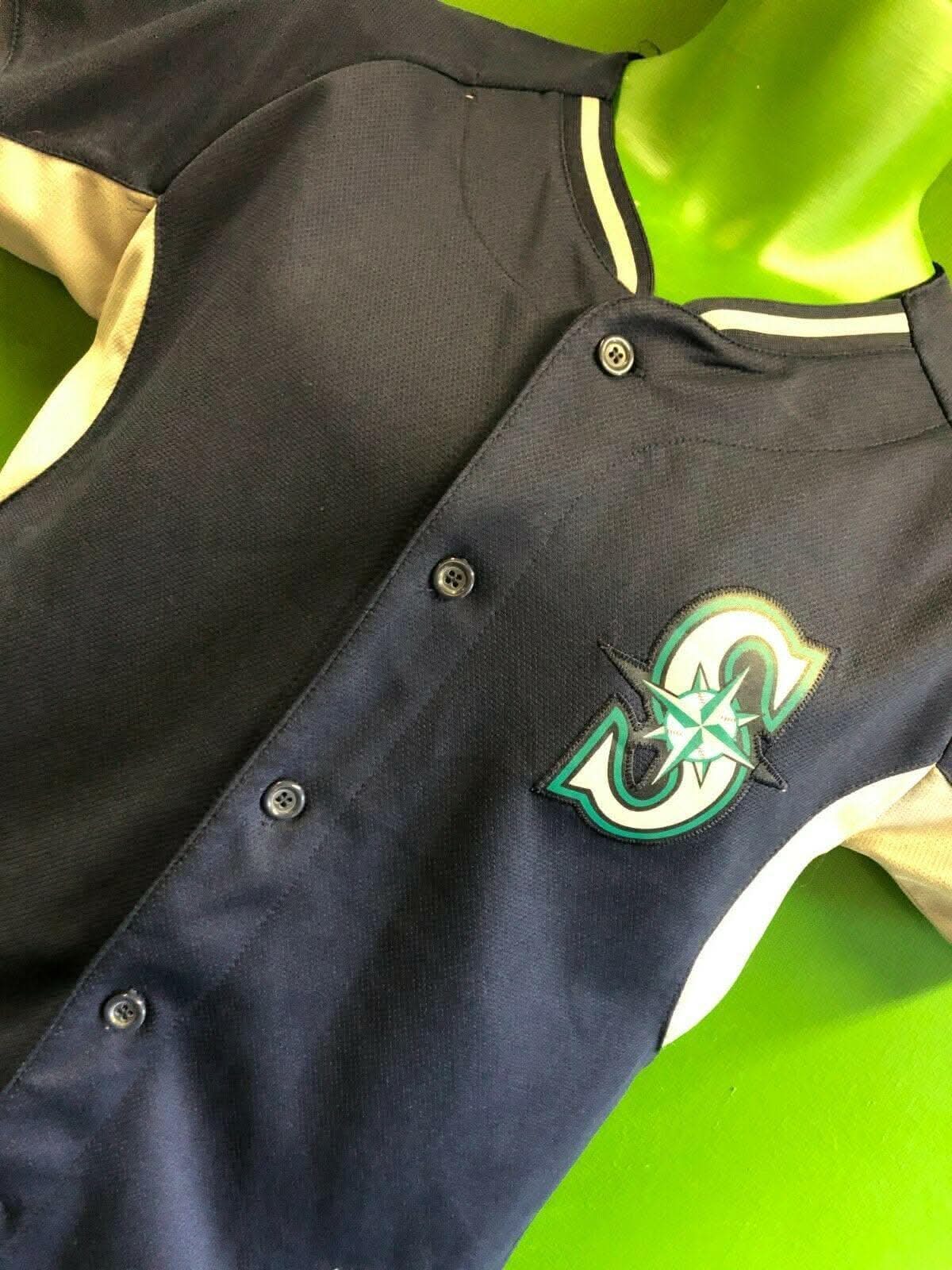 MLB Seattle Mariners Majestic Baseball Jersey Youth Medium 10-12