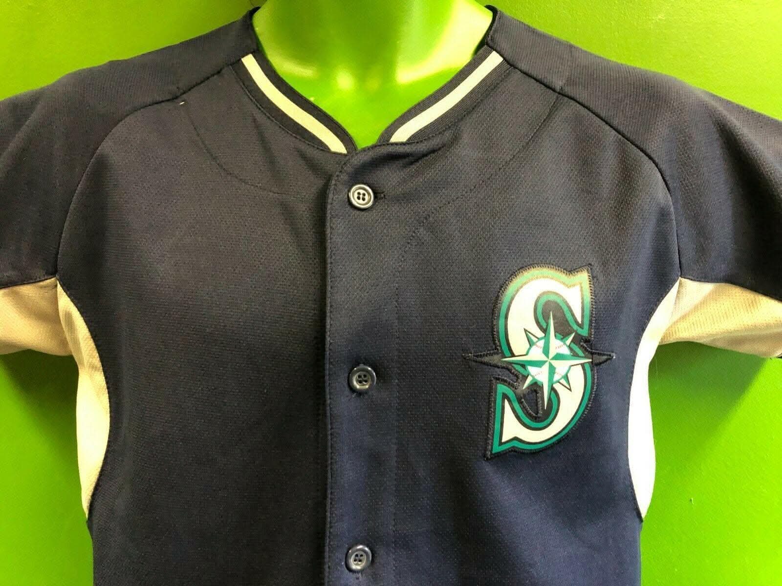 MLB Seattle Mariners Majestic Baseball Jersey Youth Medium 10-12