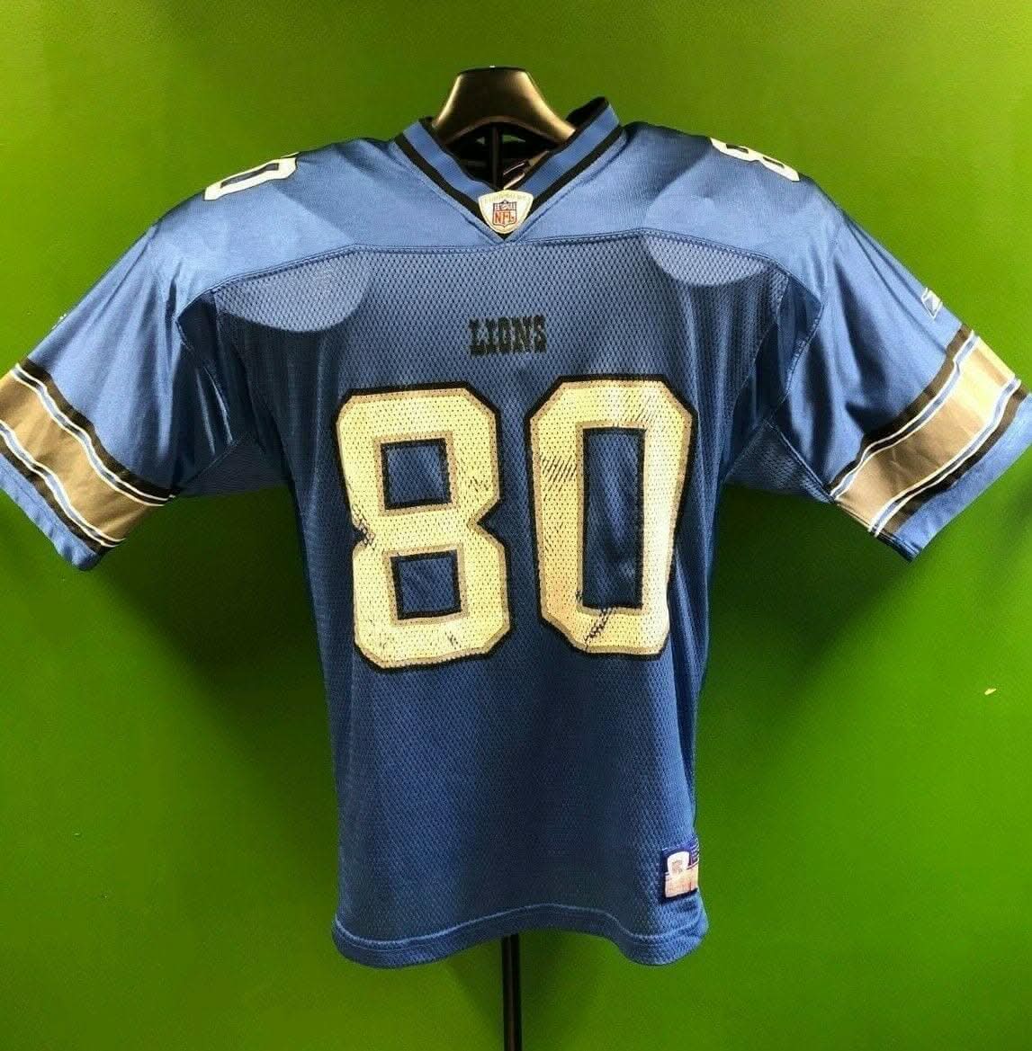 NFL Detroit Lions Charles Rogers #80 Reebok Jersey Men's Large