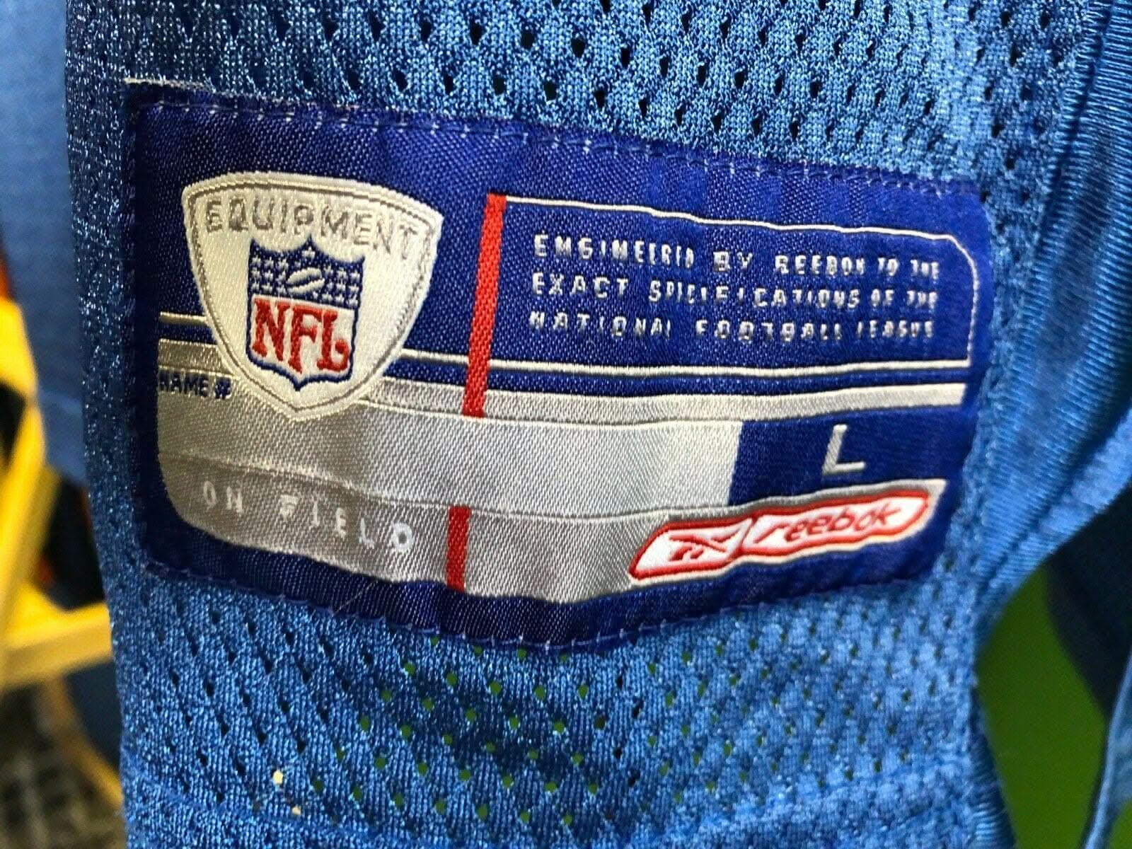NFL Detroit Lions Charles Rogers #80 Reebok Jersey Men's Large
