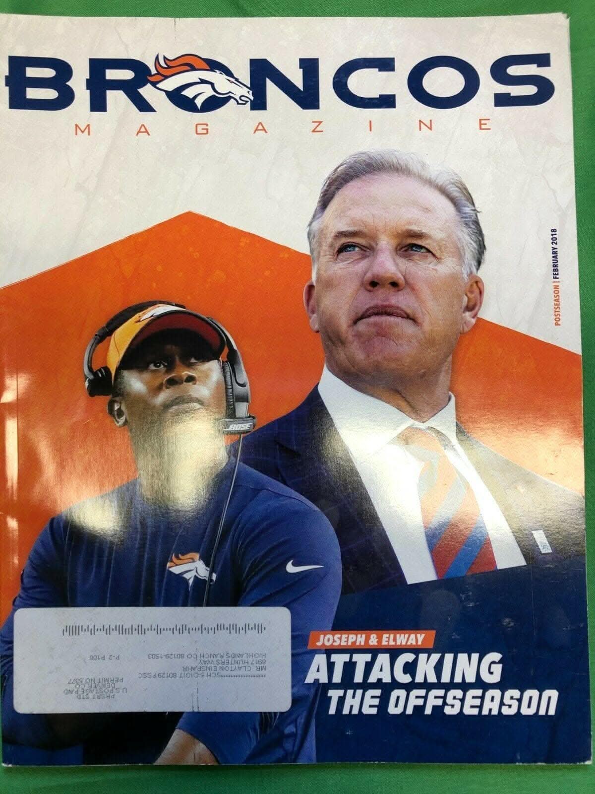 NFL Denver Broncos Magazine July 2018 and 2018 Offseason Lot of 2