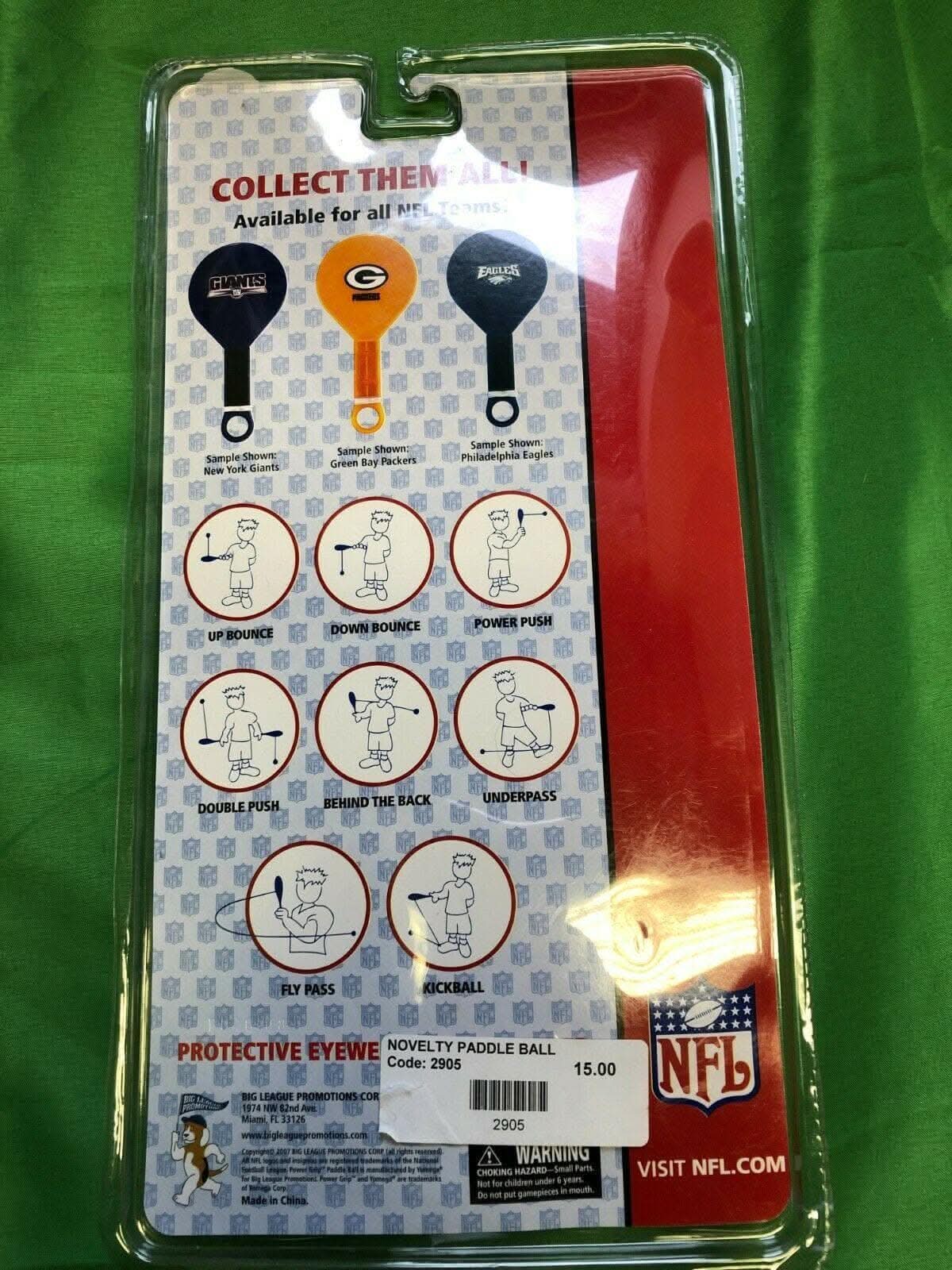 NFL Denver Broncos Novelty Paddle Ball Game NWT Great Gift!