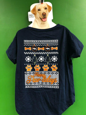 NFL Denver Broncos Christmas Holidays Dog T-Shirt Size X-Large NWT