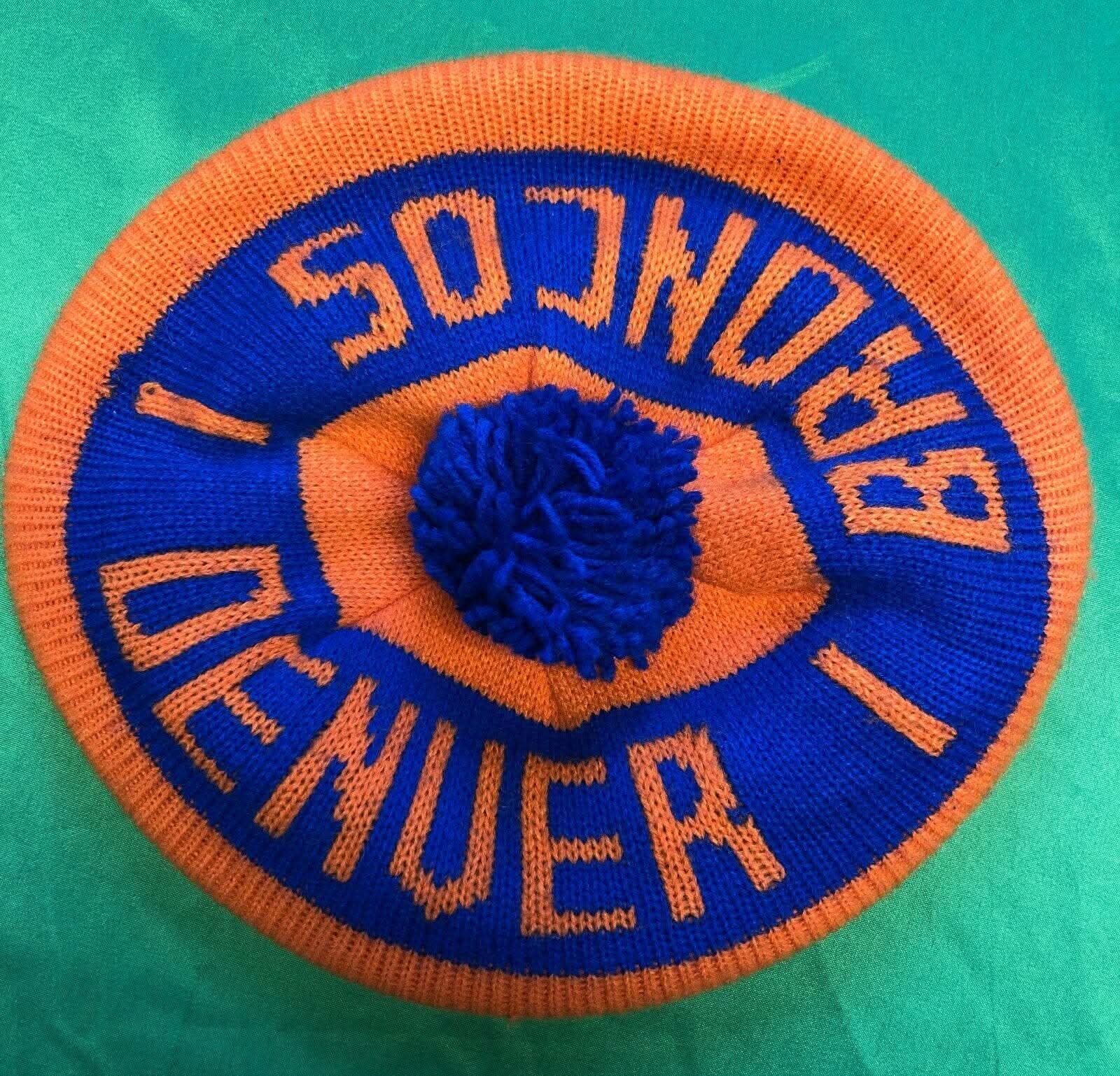 NFL Denver Broncos Vintage Tam o' Shanter w/Peak Woolly Hat Cool!