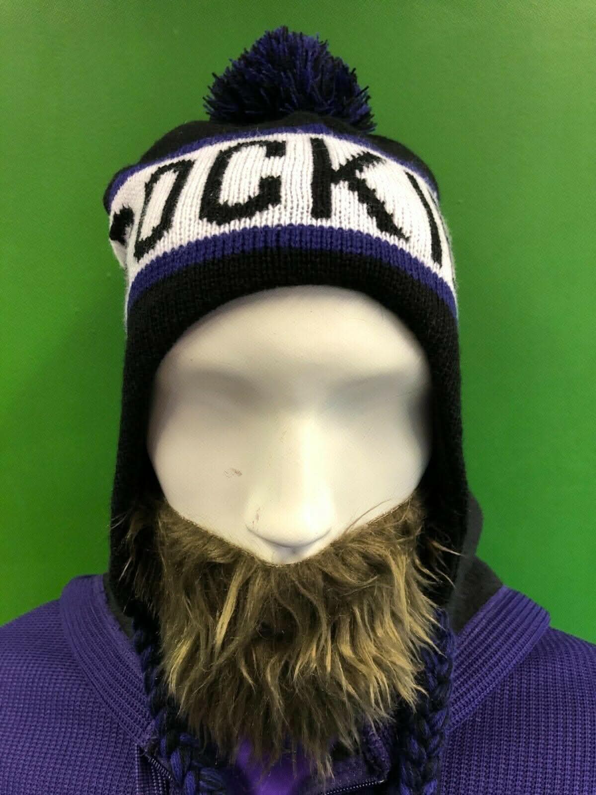 MLB Colorado Rockies Sponsored Woolly Bobble Hat w/Tie OSFA