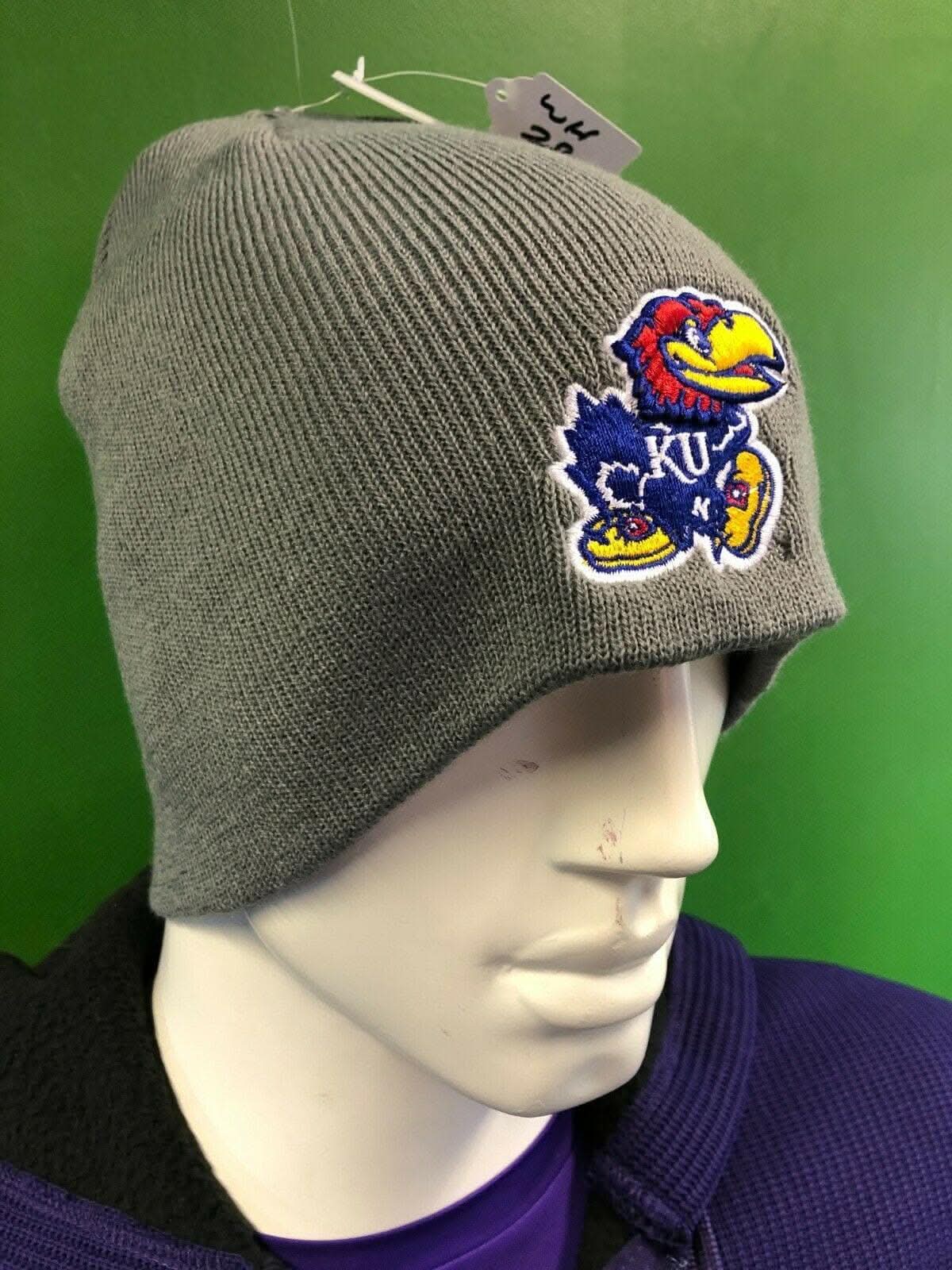 NCAA Kansas Jayhawks Woolly Beanie Hat Blue OSFA NWT