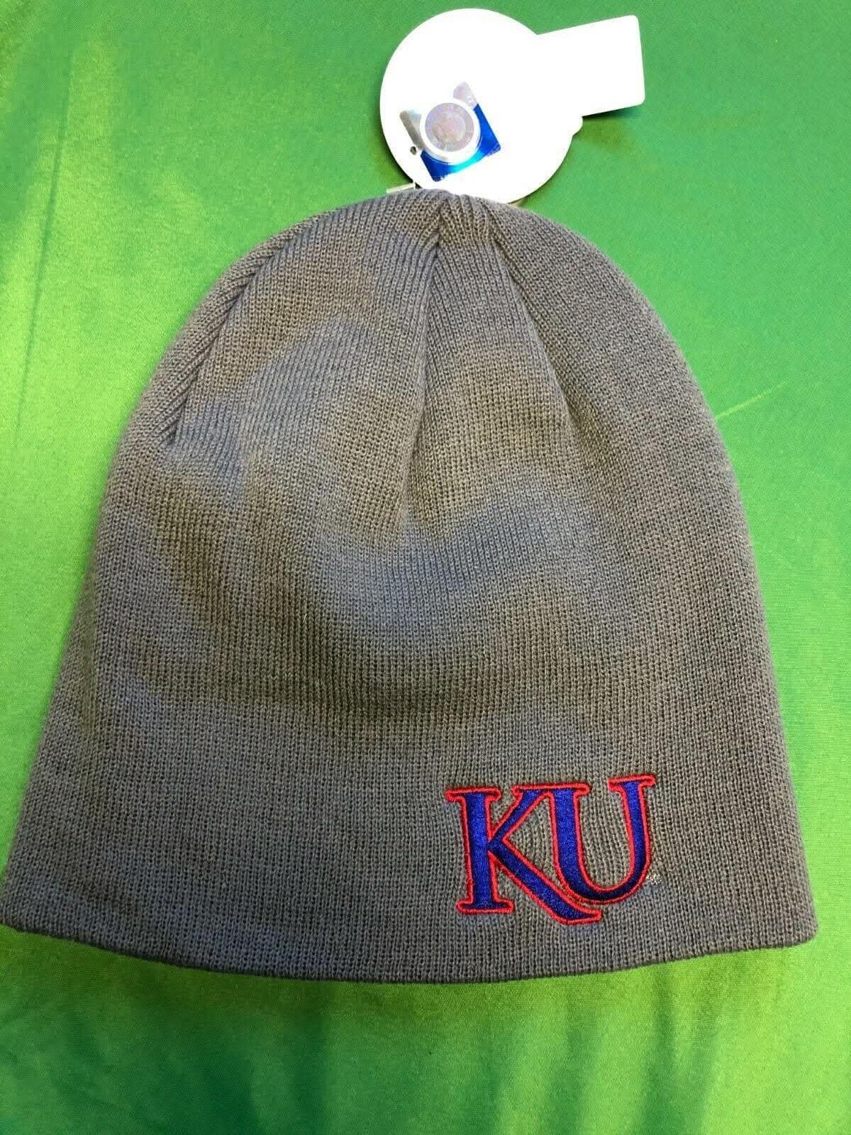 NCAA Kansas Jayhawks Woolly Beanie Hat Blue OSFA NWT