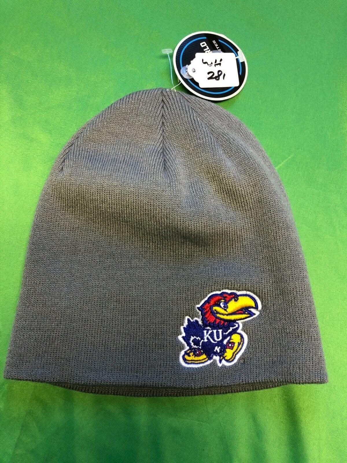 NCAA Kansas Jayhawks Woolly Beanie Hat Blue OSFA NWT