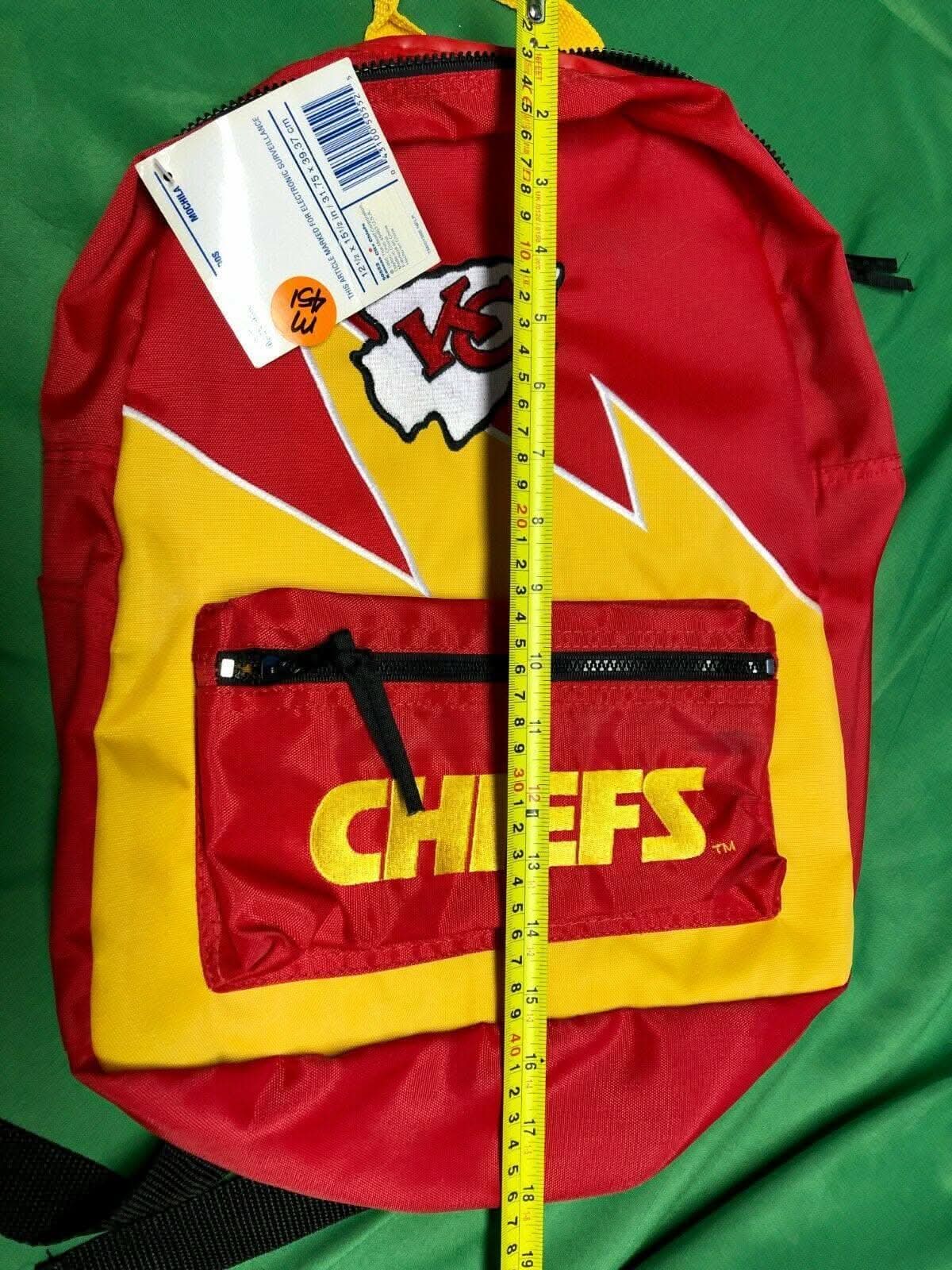 NFL Kansas City Chiefs Mead Backpack Book Bag NWT