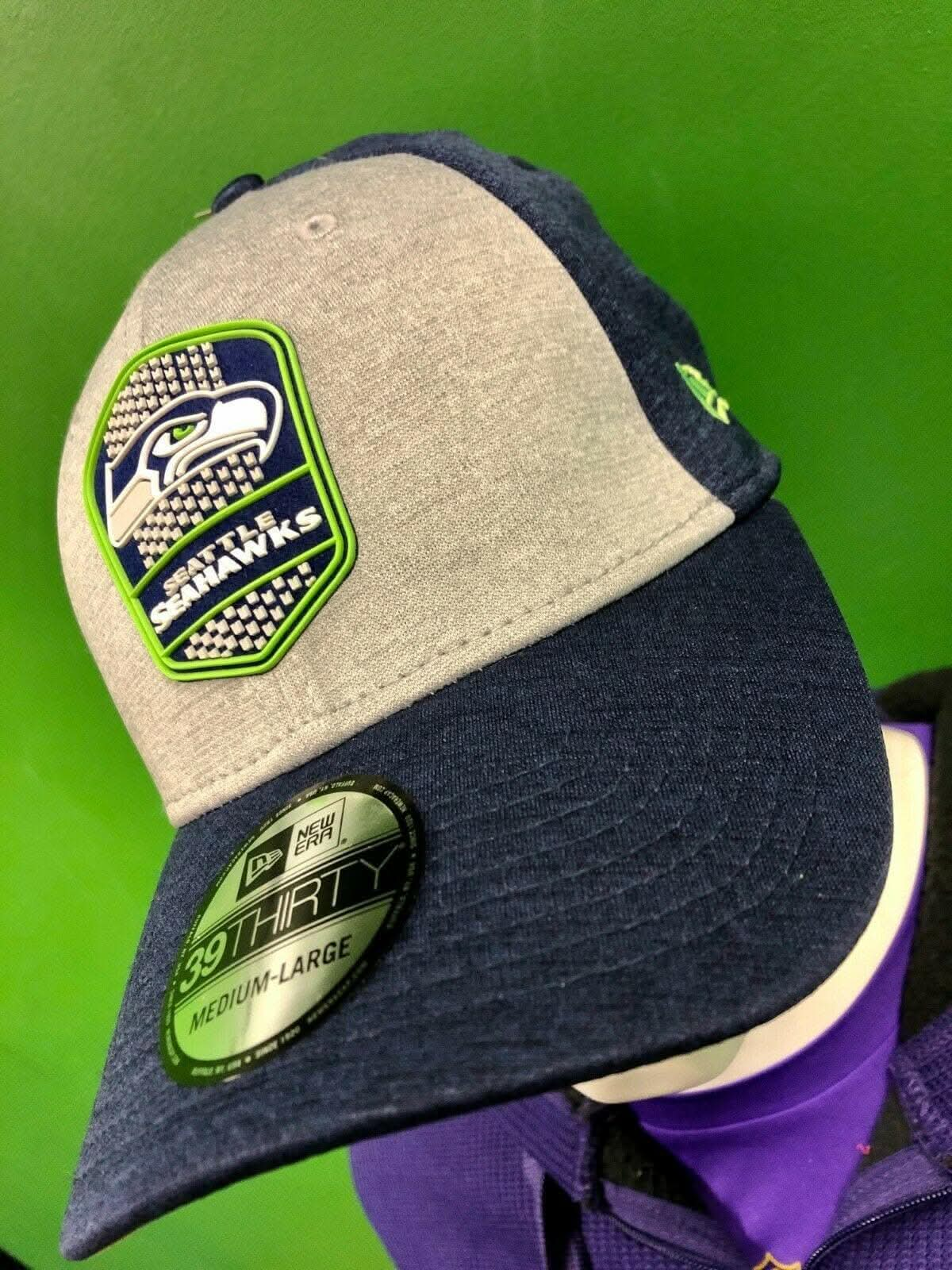 NFL Seattle Seahawks New Era 39THIRTY Sideline Hat Cap NWT Medium-Large