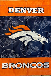 NFL Denver Broncos 4' x 3' Flag Vertical Thick & Nice for Fan Cave!