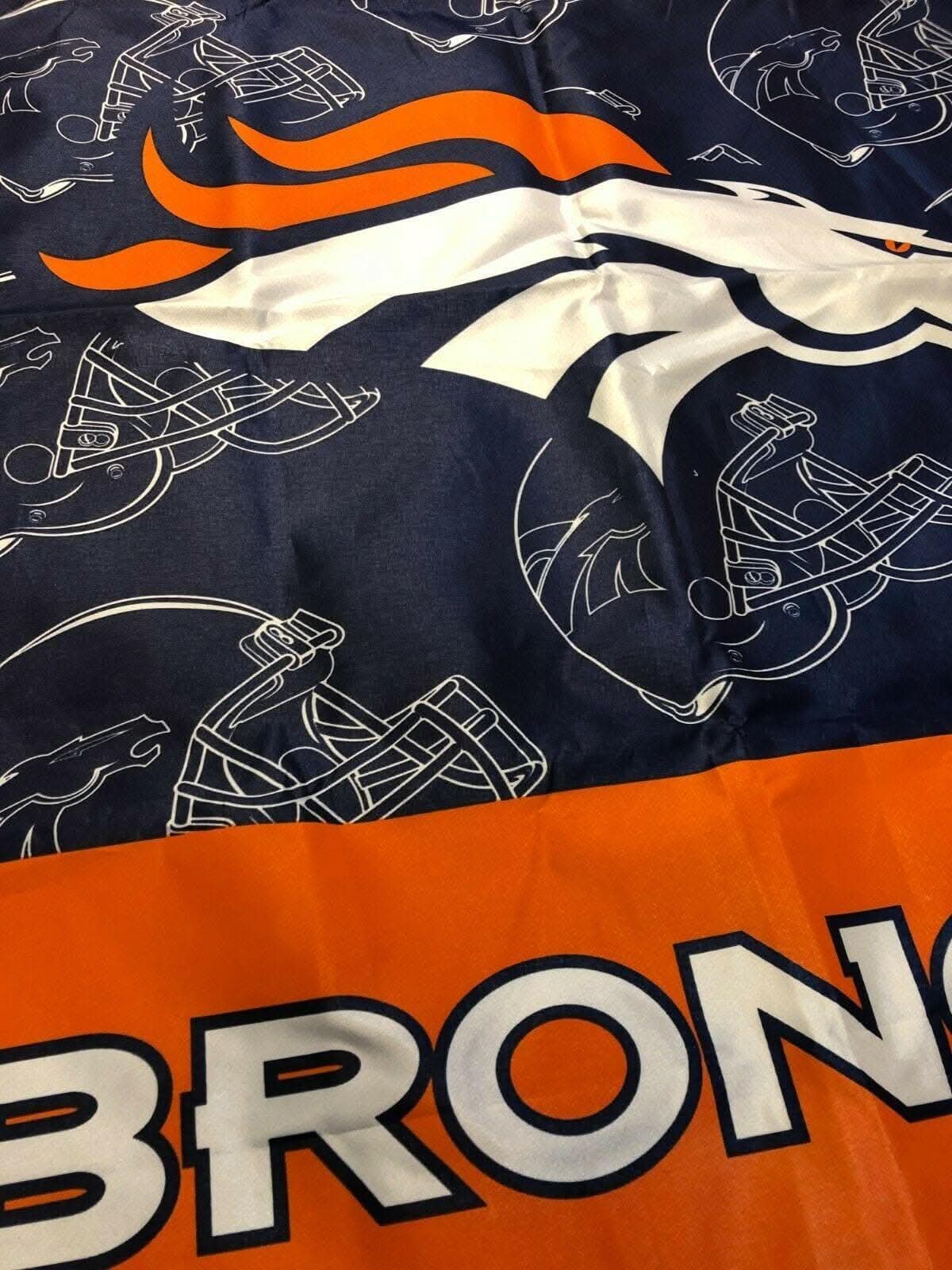 NFL Denver Broncos 4' x 3' Flag Vertical Thick & Nice for Fan Cave!