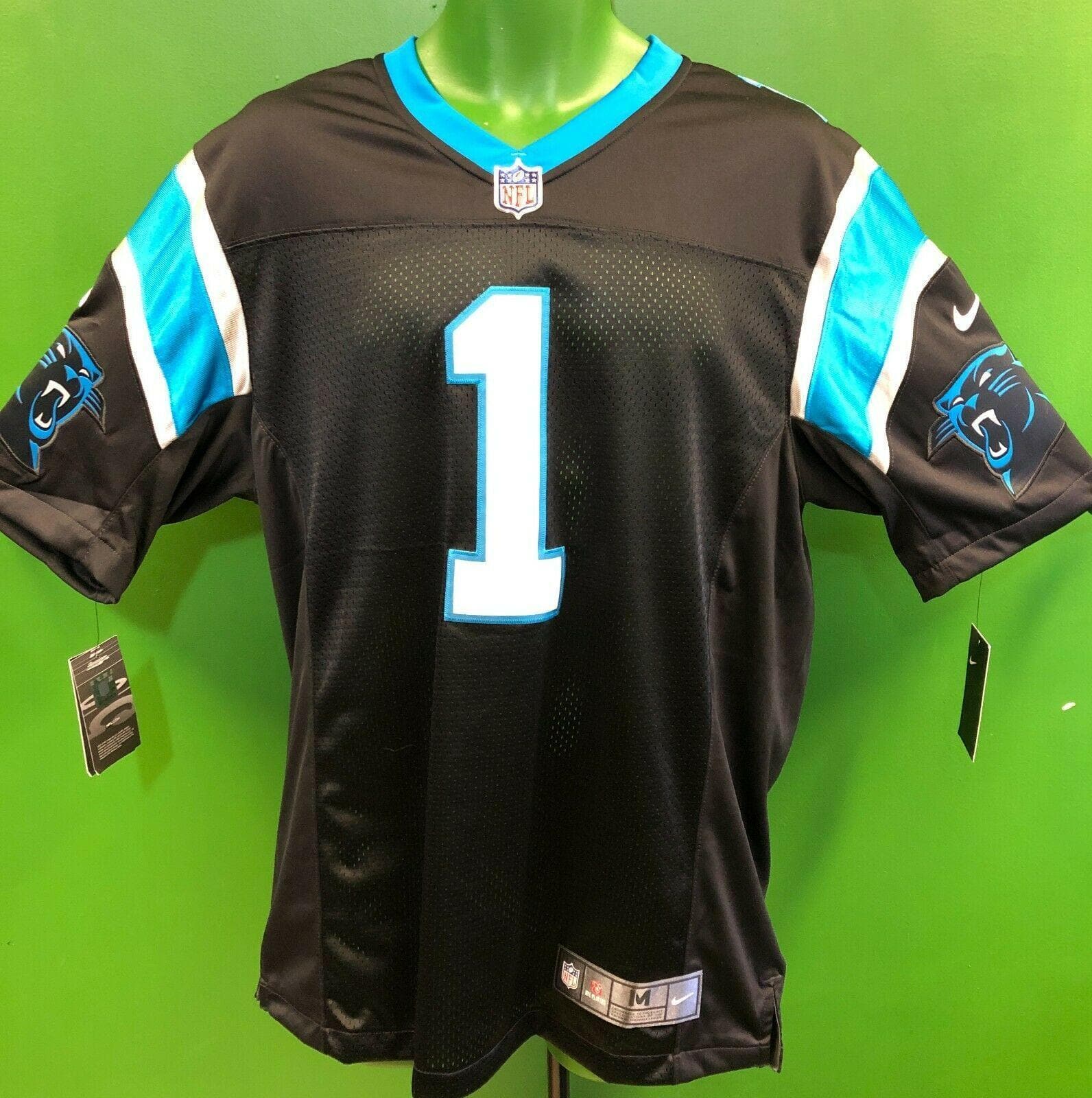 NWT Men's CAM NEWTON #1 Carolina Panthers Black Nike Jersey-Style Tee-Shirt