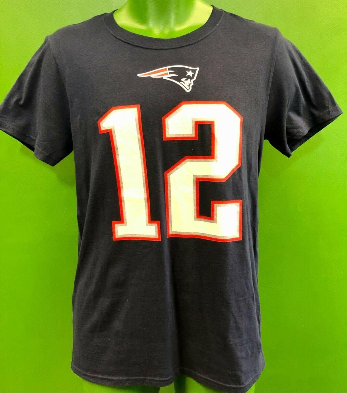 NFL New England Patriots Tom Brady #12 Fanatics T-Shirt Men's Small NWT