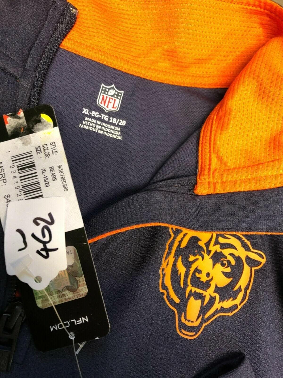 NFL Chicago Bears 1/4 Zip Pullover Youth XL 18-20 NWT