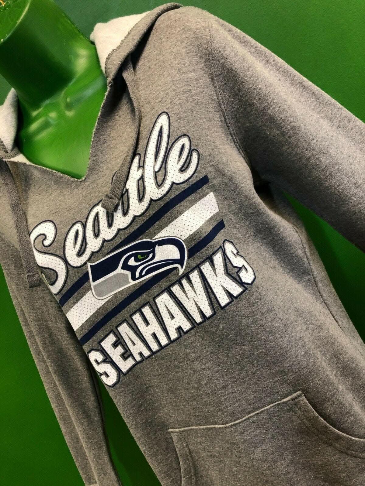 NFL Seattle Seahawks Majestic Heathered Grey Hoodie Women's Medium NWT