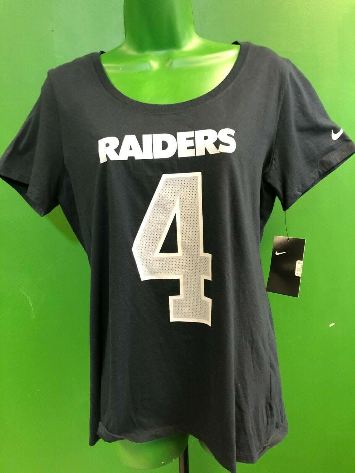 NFL Las Vegas Raiders Derek Carr #4 T-Shirt NWT Women's Medium