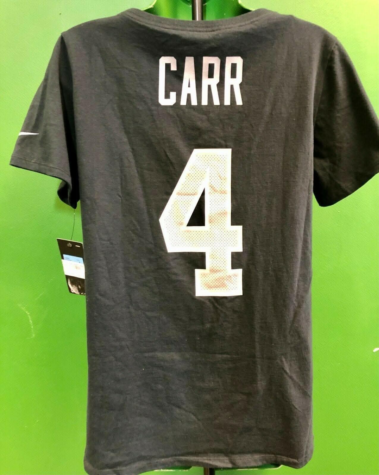 NFL Las Vegas Raiders Derek Carr #4 T-Shirt NWT Women's Medium