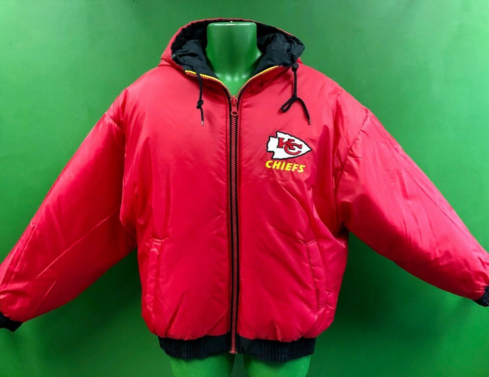 NFL Kansas City Chiefs GameDay Reversible Vintage Jacket NWT Men's Large
