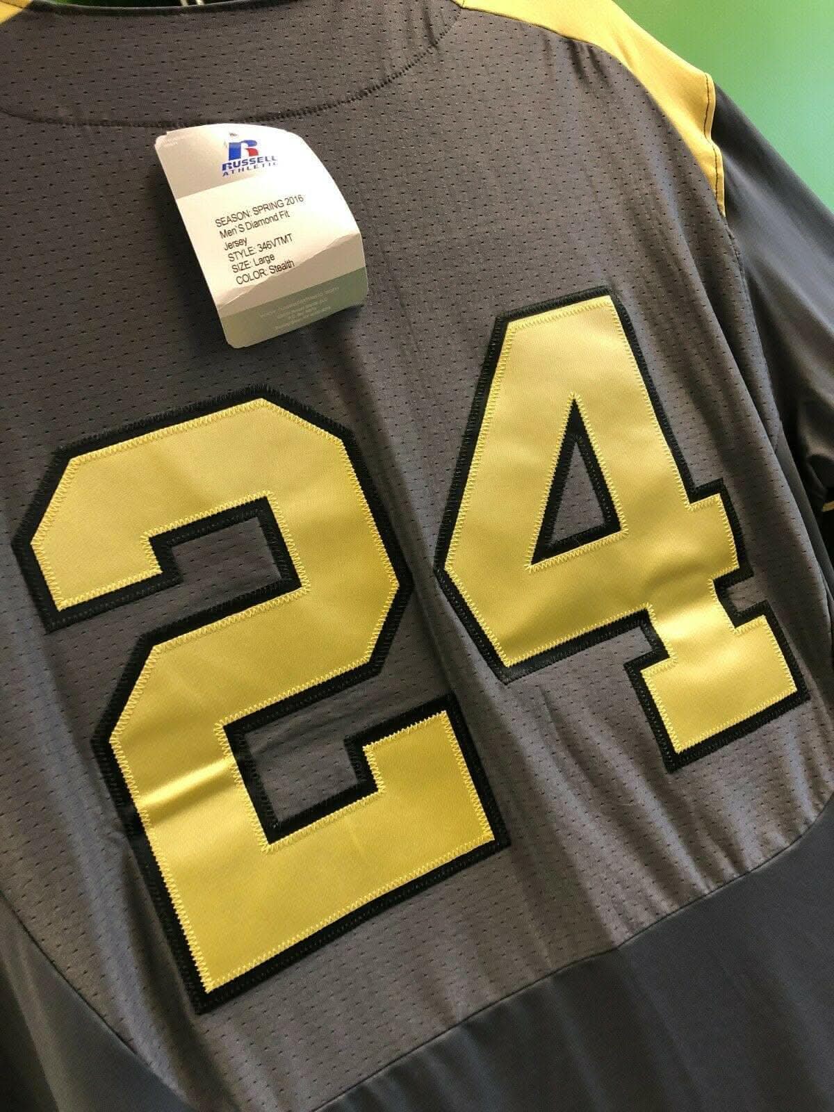 NCAA Purdue Boilermakers Russell Baseball-Style Jersey Men's Large NWT