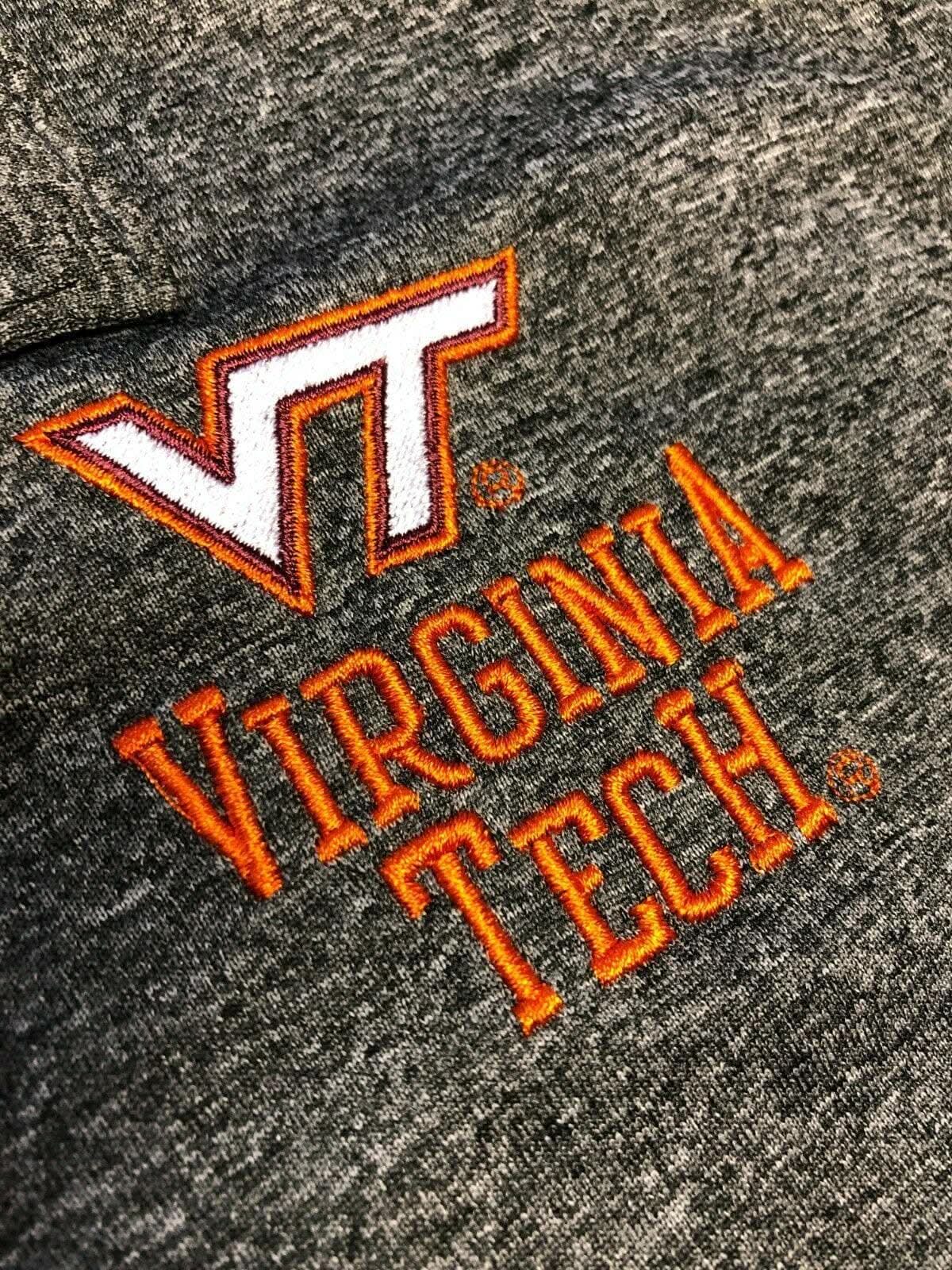 NCAA Virginia Tech Hokies Heathered Grey Polo Shirt Men's 2X-Large NWT