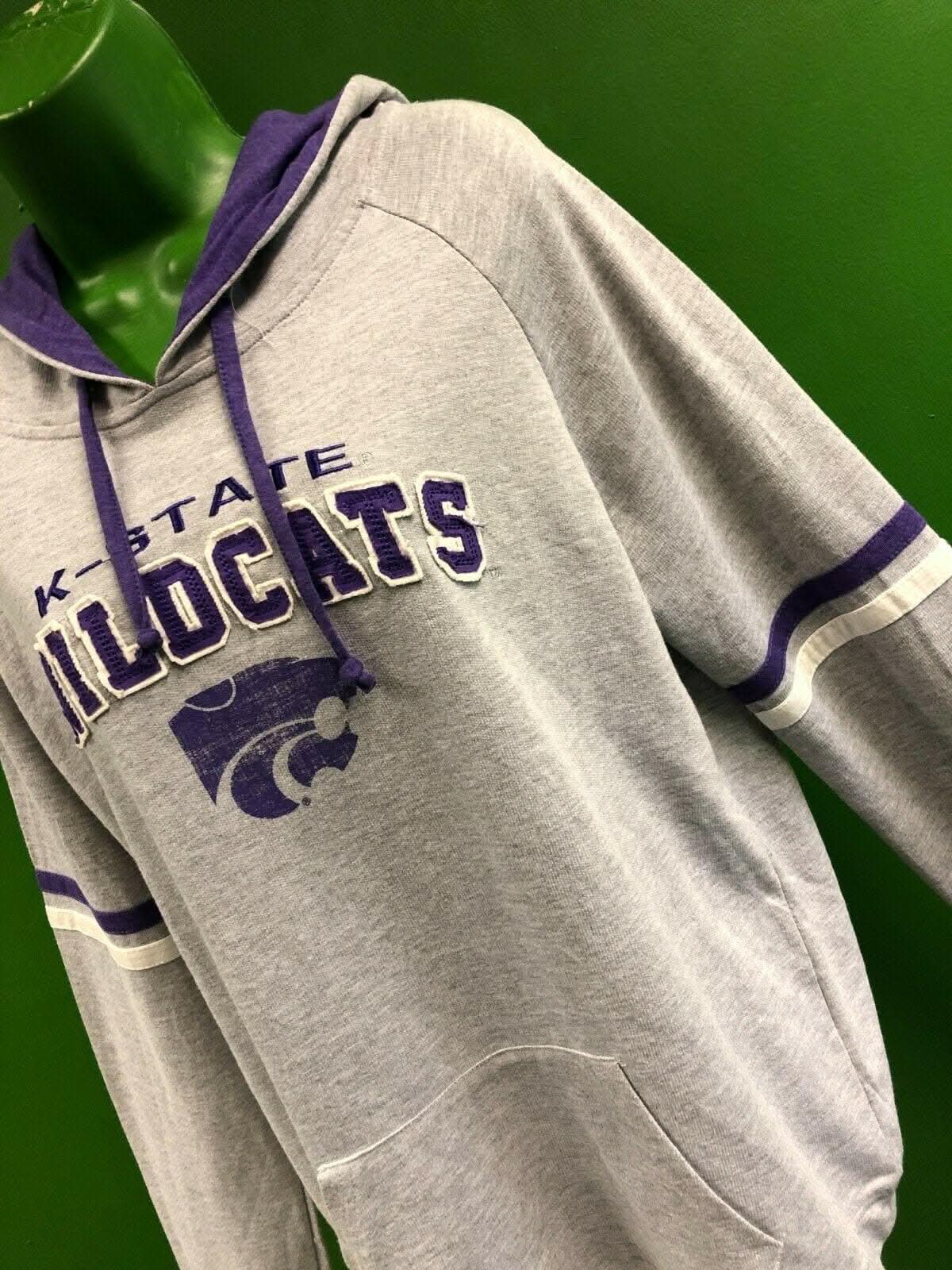NCAA Kansas State Wildcats Colosseum Soft Grey Hoodie Women's XL NWT