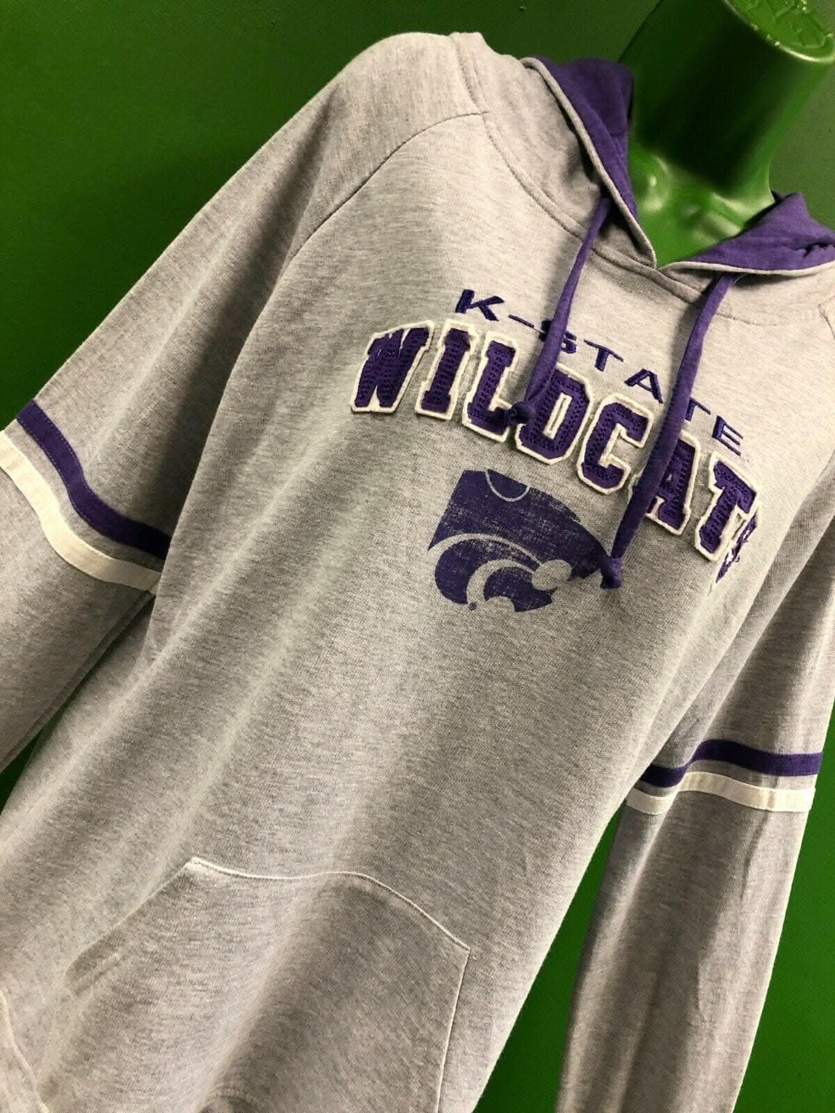 NCAA Kansas State Wildcats Colosseum Soft Grey Hoodie Women's XL NWT