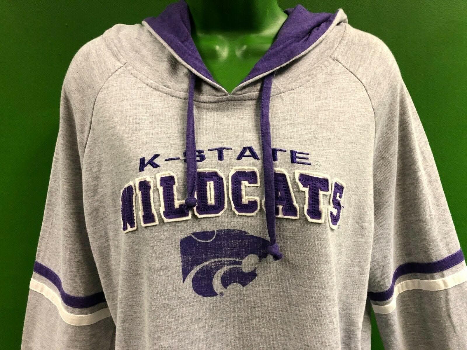 NCAA Kansas State Wildcats Colosseum Soft Grey Hoodie Women's XL NWT