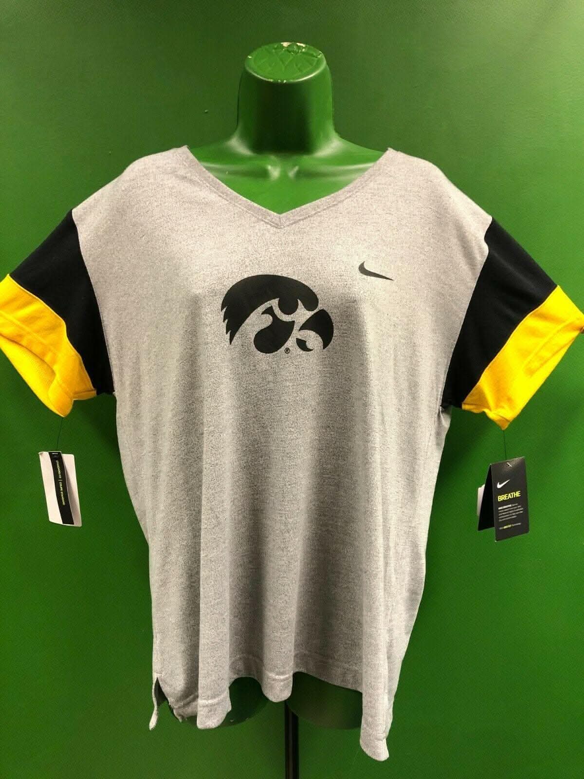 NCAA Iowa Hawkeyes Grey T-Shirt Women's X-Large NWT