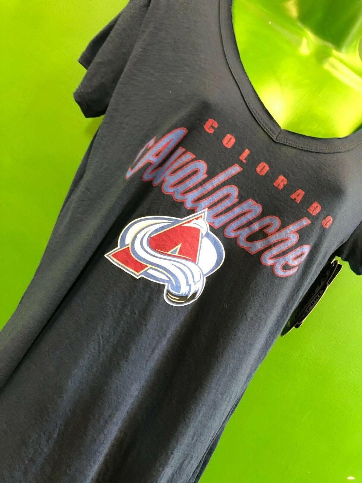NHL Colorado Avalanche V-Neck T-Shirt Women's Medium NWT