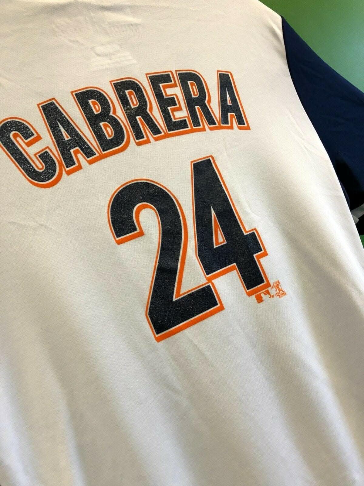 MLB Detroit Tigers Cabrera #24 Henley T-Shirt TX3 Cool Women's X-L NWT