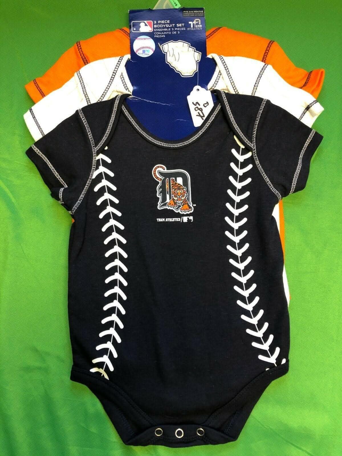 MLB Detroit Tigers Set of 3 Bodysuits/Vests 6-9 months NWT