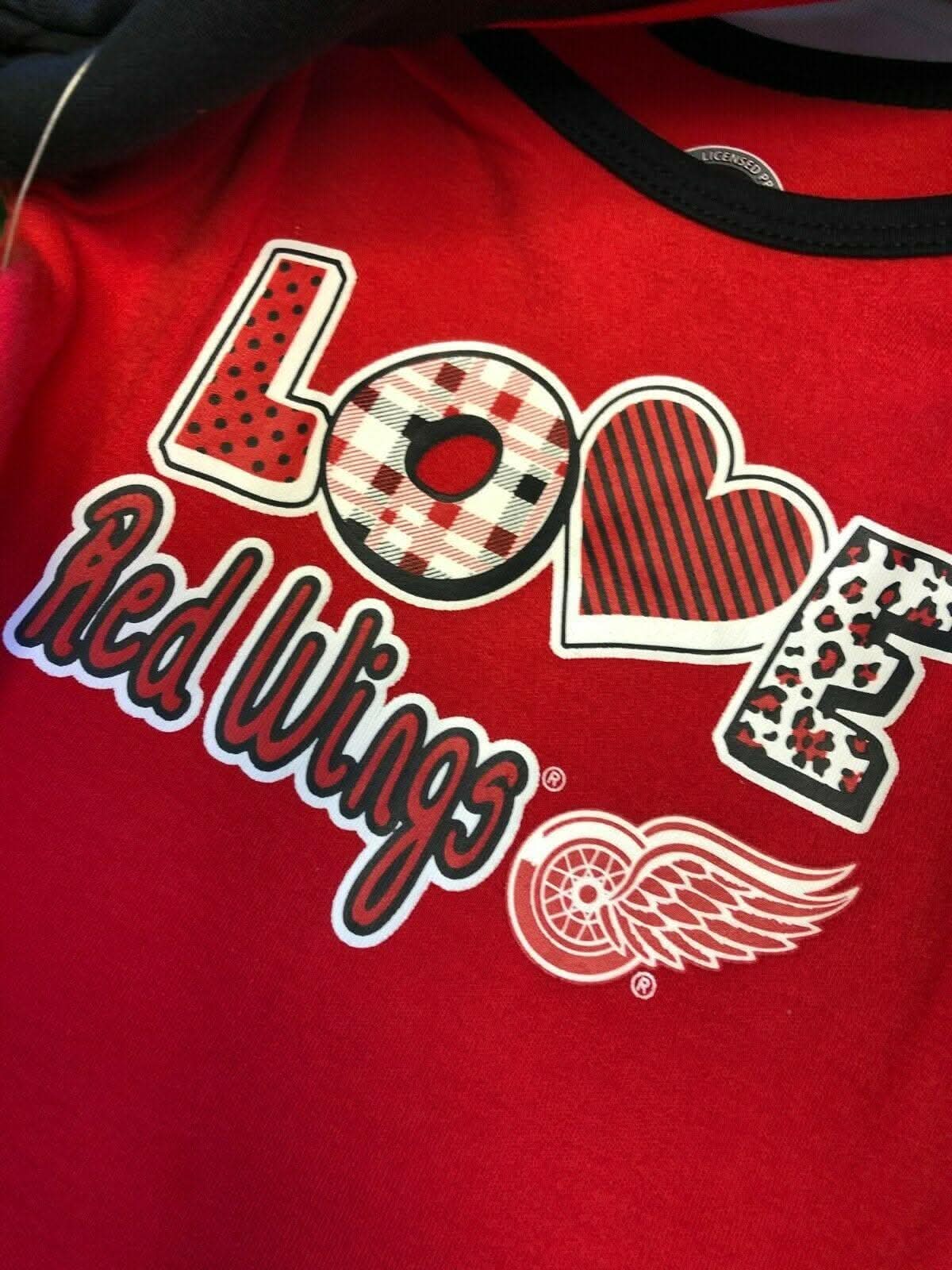 NHL Detroit Red Wings Set of 3 Girls' Bodysuit/Vest 3-6 months NWT