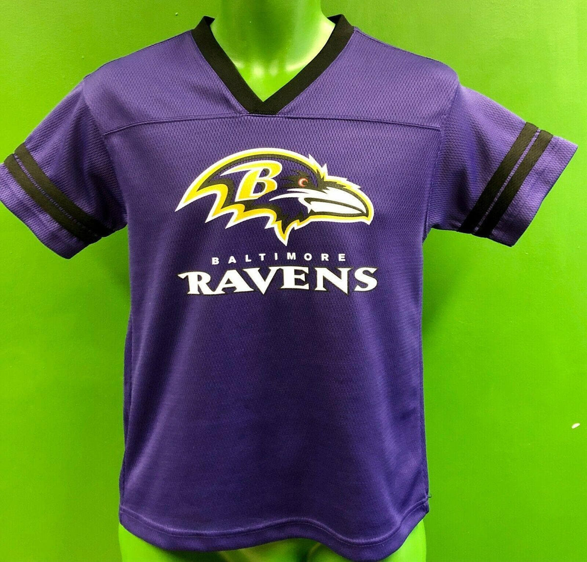 NFL Baltimore Ravens Jersey-Style Top Youth Medium 8