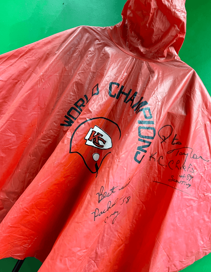 NFL Kansas City Chiefs Vintage Signed Poncho Otis Smith Jack Rudnay