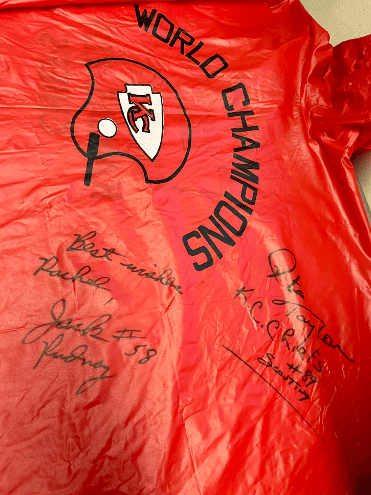 NFL Kansas City Chiefs Vintage Signed Poncho Otis Smith Jack Rudnay
