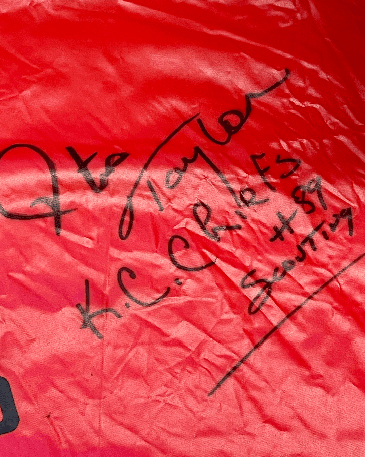 NFL Kansas City Chiefs Vintage Signed Poncho Otis Smith Jack Rudnay