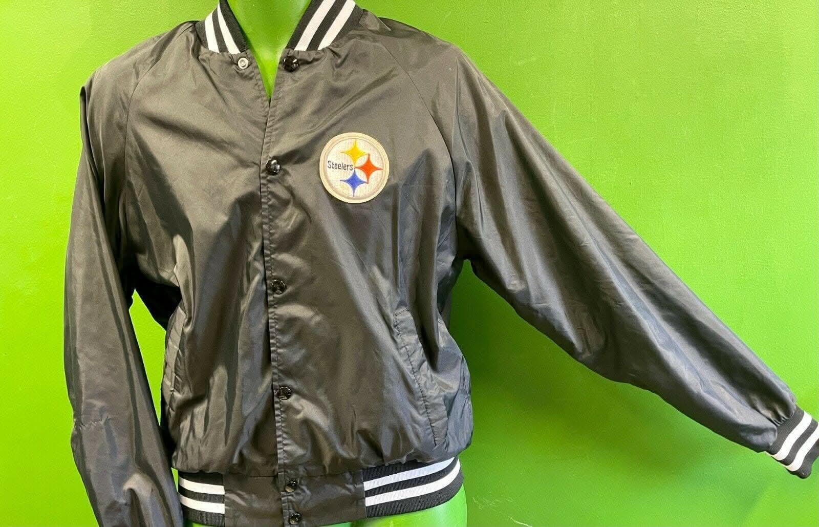 NFL Pittsburgh Steelers Homemade Satin Bomber Men's Small-Medium Vintage