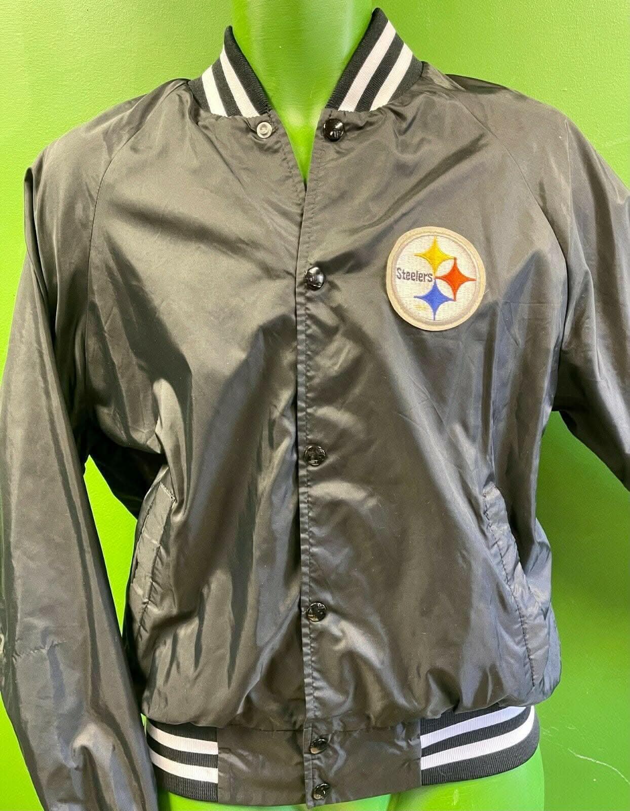 NFL Pittsburgh Steelers Homemade Satin Bomber Men's Small-Medium Vintage