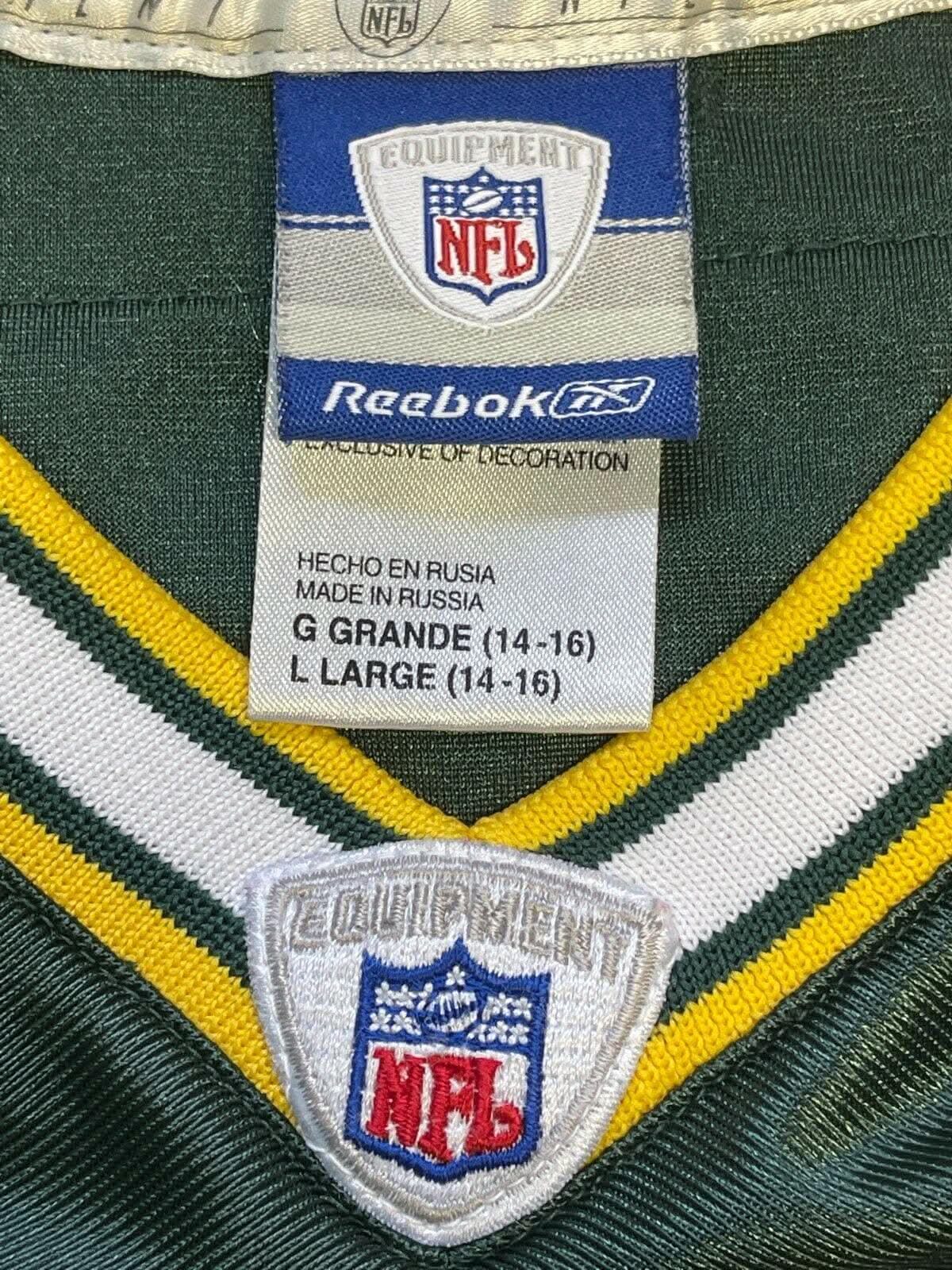 NFL Green Bay Packers Brett Favre #4 Reebok Jersey Youth Large 14-16