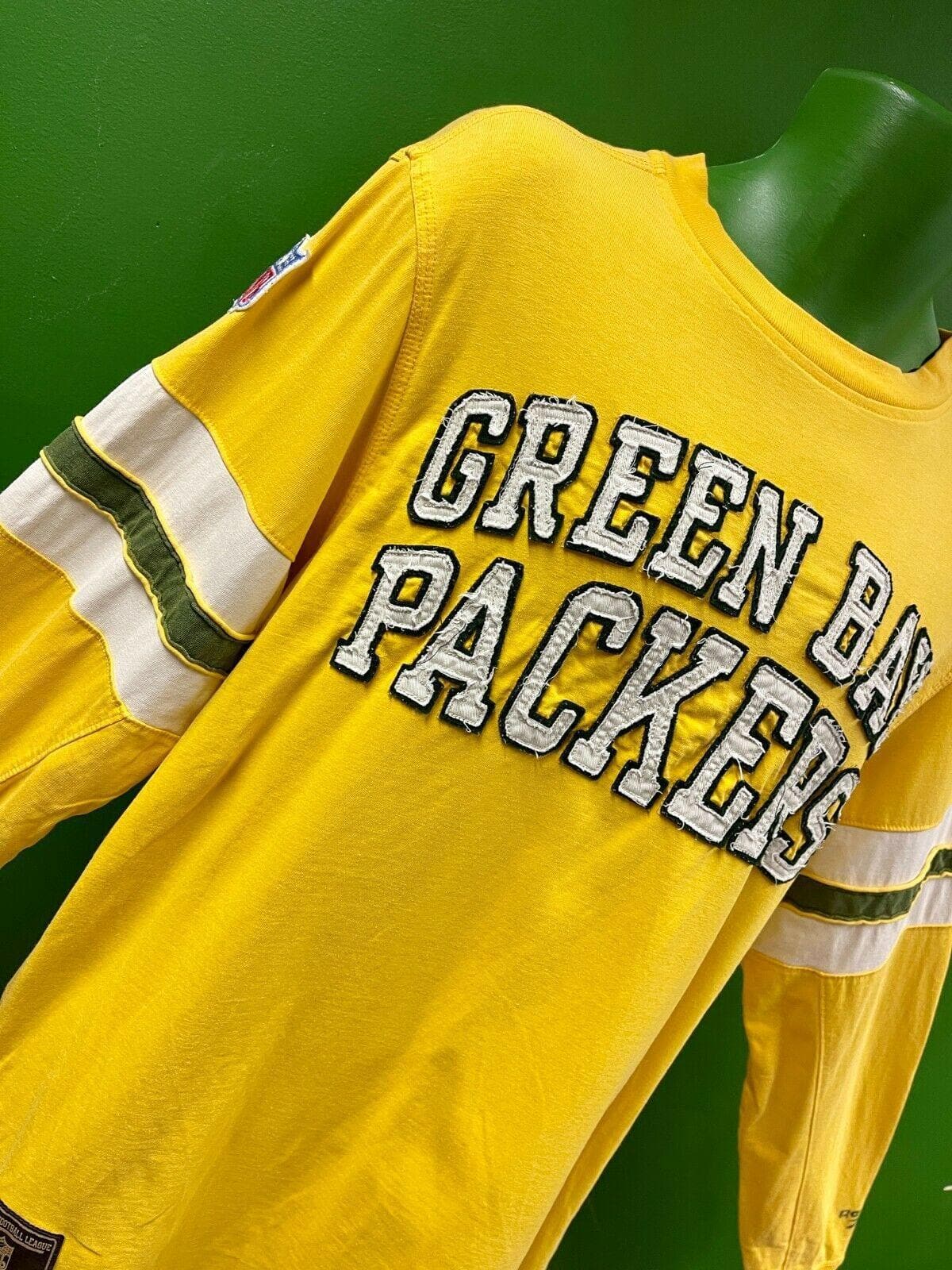 NFL Green Bay Packers Reebok Vintage Collection L-S T-Shirt Men's Small