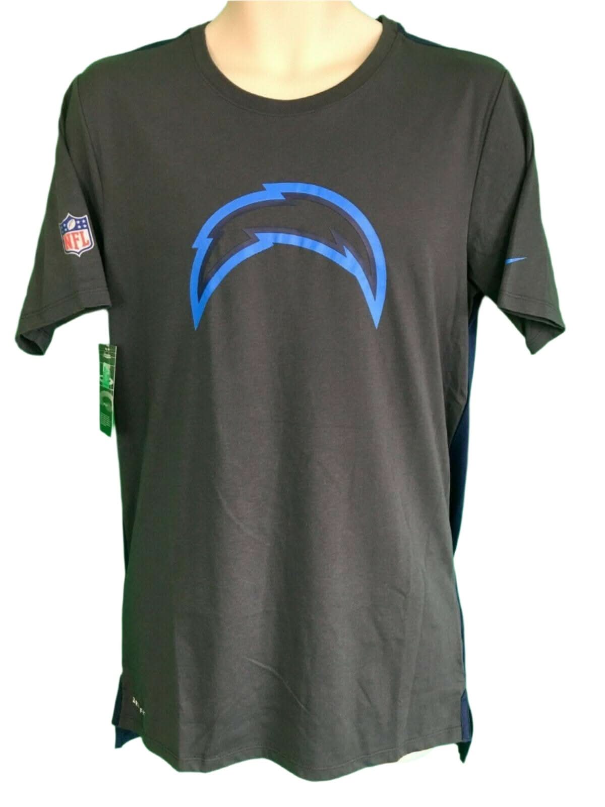 NFL Los Angeles Chargers Sideline Travel Mesh T-Shirt Men's Small NWT