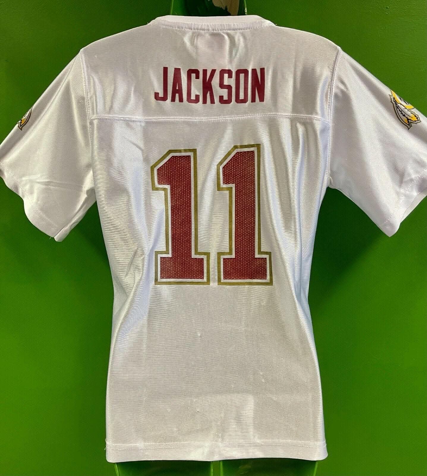 NFL Washington Commanders (Redskins) Jackson #10 Glittery Jersey Youth XL 14-16