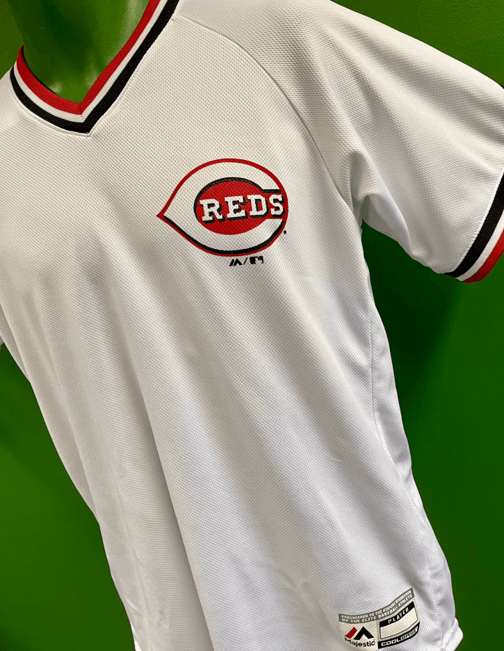 MLB Cincinnati Reds Majestic Jersey-Style Pullover Top Youth X-Large