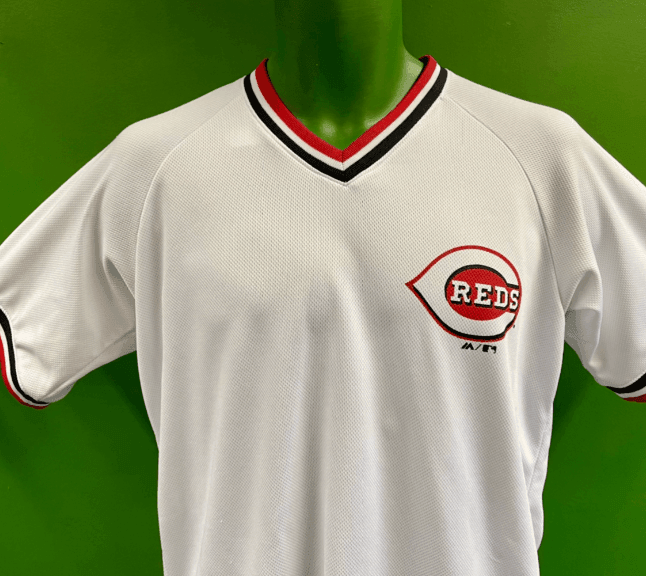 MLB Cincinnati Reds Majestic Jersey-Style Pullover Top Youth X-Large