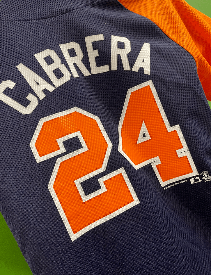 MLB Detroit Tigers Cabrera #24 Baseball Jersey Youth Medium 10-12