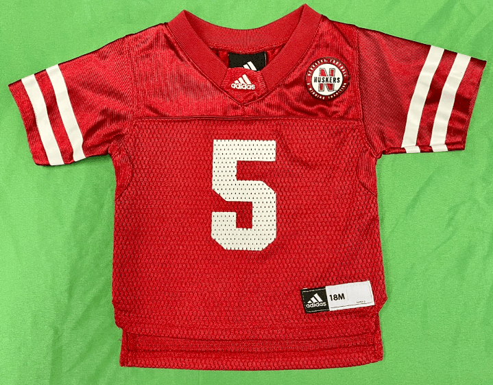 NCAA Nebraska Cornhuskers #5 Adidas Jersey Toddler 18 mths